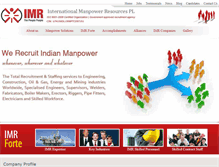 Tablet Screenshot of indianmanpower.com